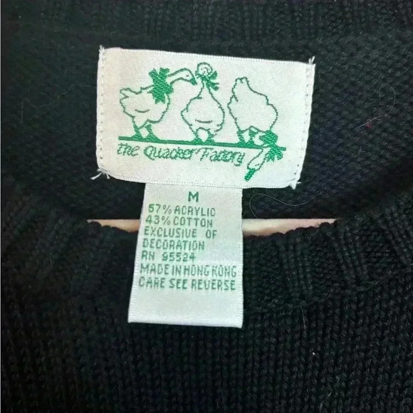 Quacker Factory Women Knit Christmas Holiday Sweater Teddy Bear Reindeer Medium - Picture 3 of 4